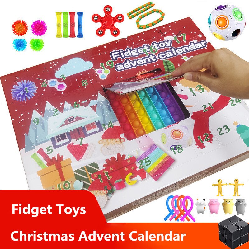 25 Pcs Fidget Advent Calendar Pop Ƽ Ʈ  ..